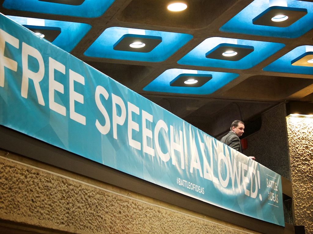 Battle of Ideas balcony banner