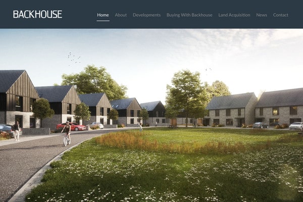website for residential developer